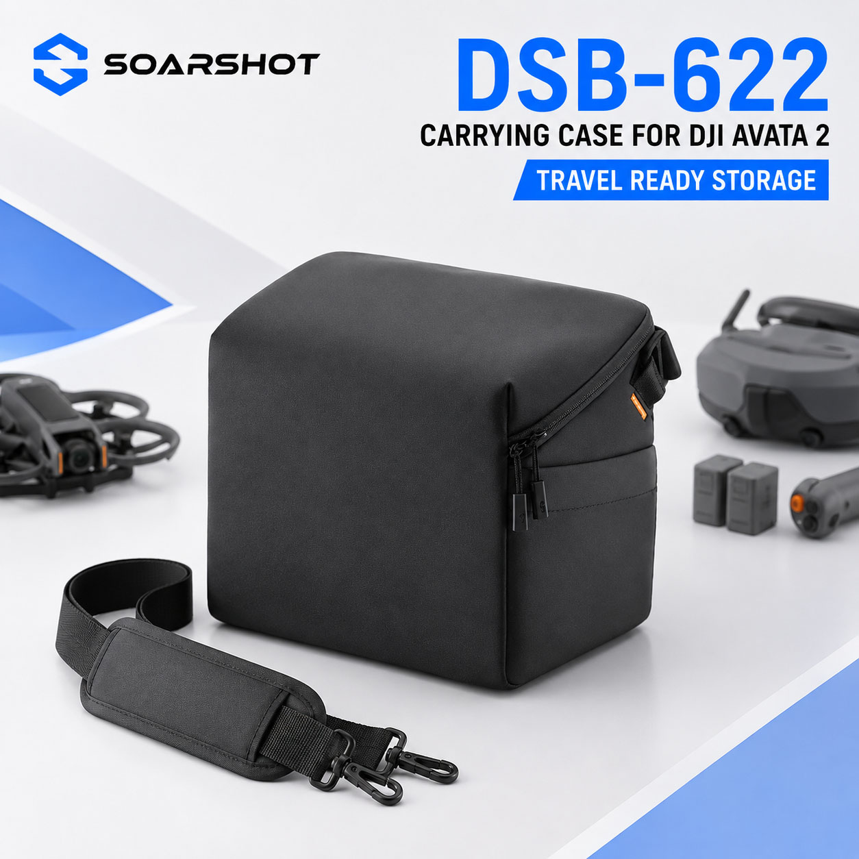 Чехол SOARSHOT для очков DJI A – обзор и цена Drone Carrying Case